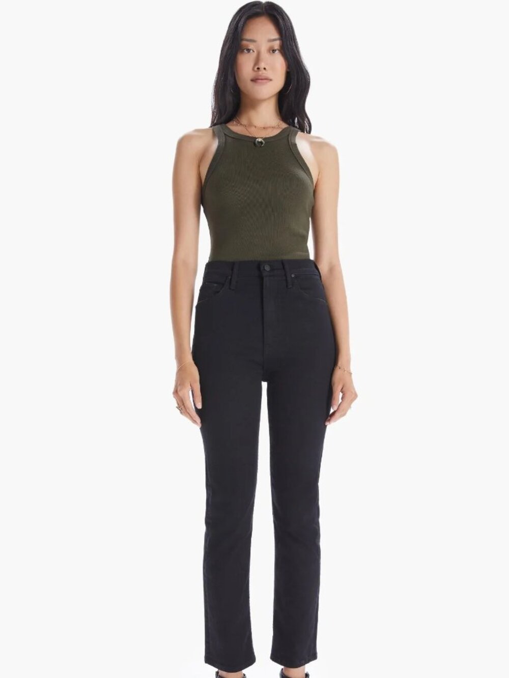 MOTHER High Waisted Rider Ankle